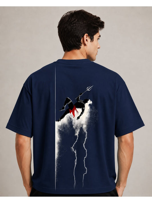 Desi Pride Printed Round Neck Oversize Pre-customized Tshirt for Men