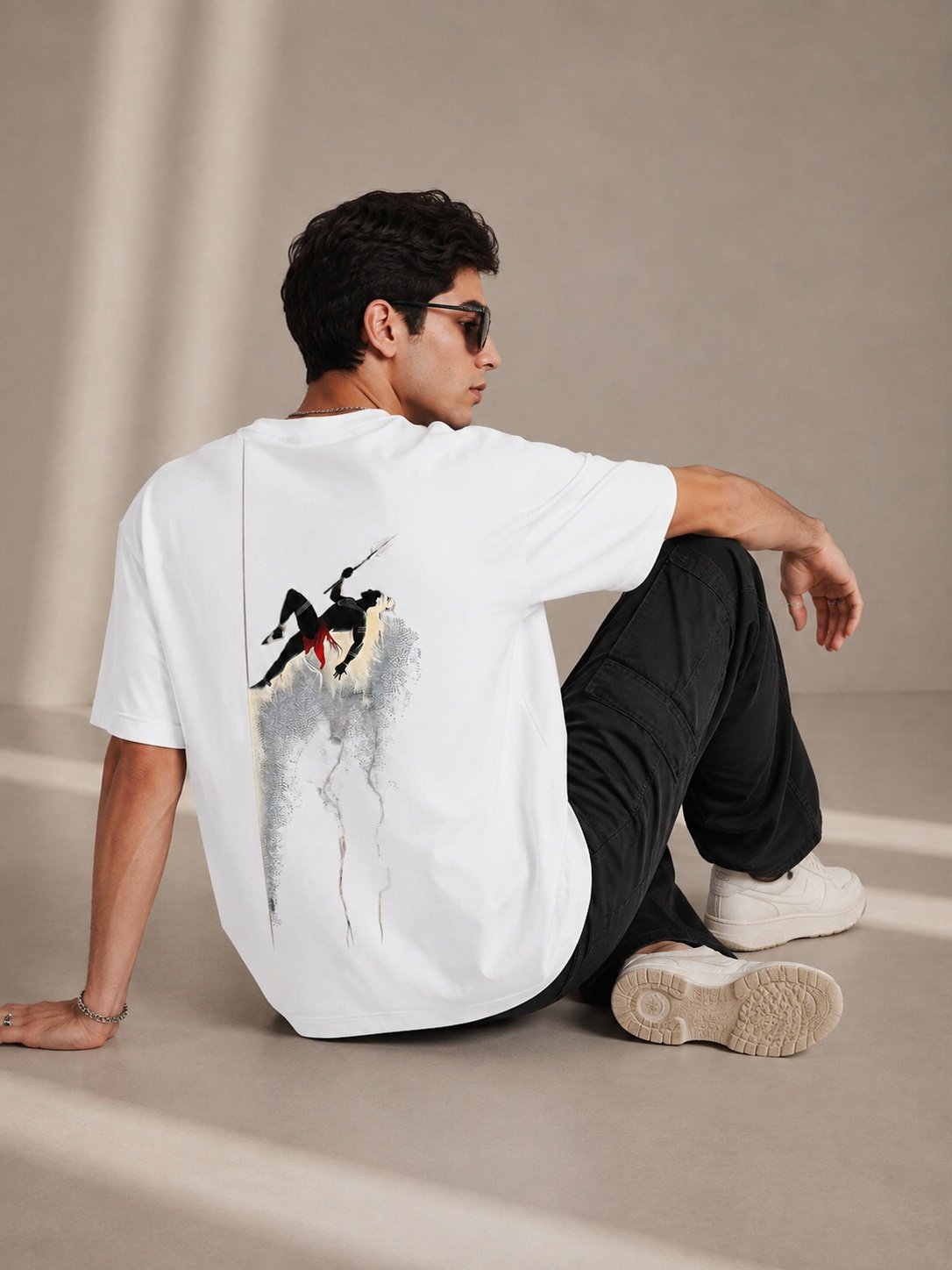 Desi Pride Printed Round Neck Oversize Pre-customized Tshirt for Men