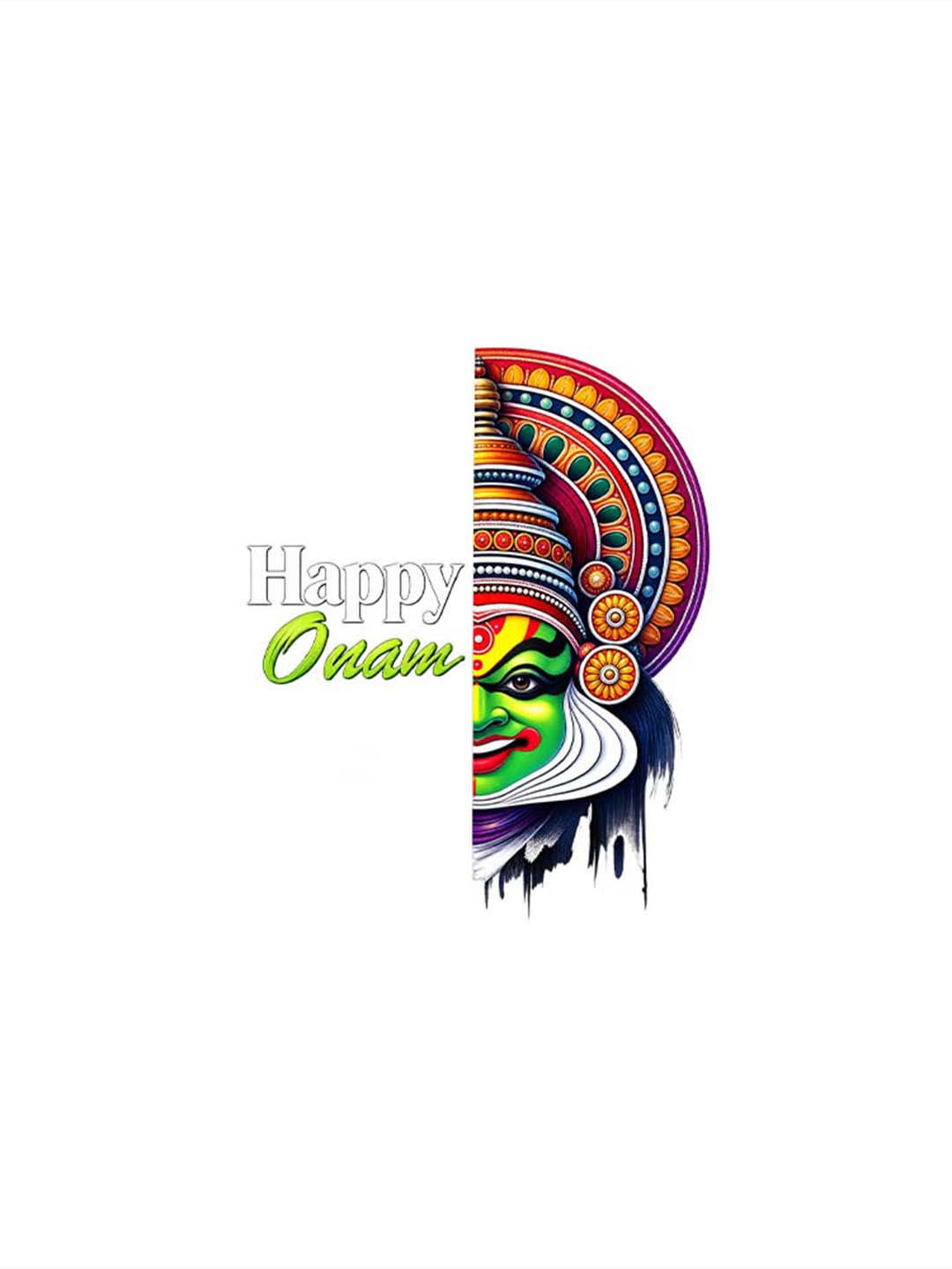 OnamKadhakali Printed Round Neck Oversize Pre-customized Tshirt for Men