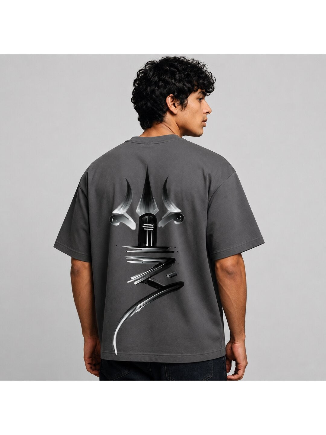 Shiva Printed Round Neck Oversize Pre-customized Tshirt for Men