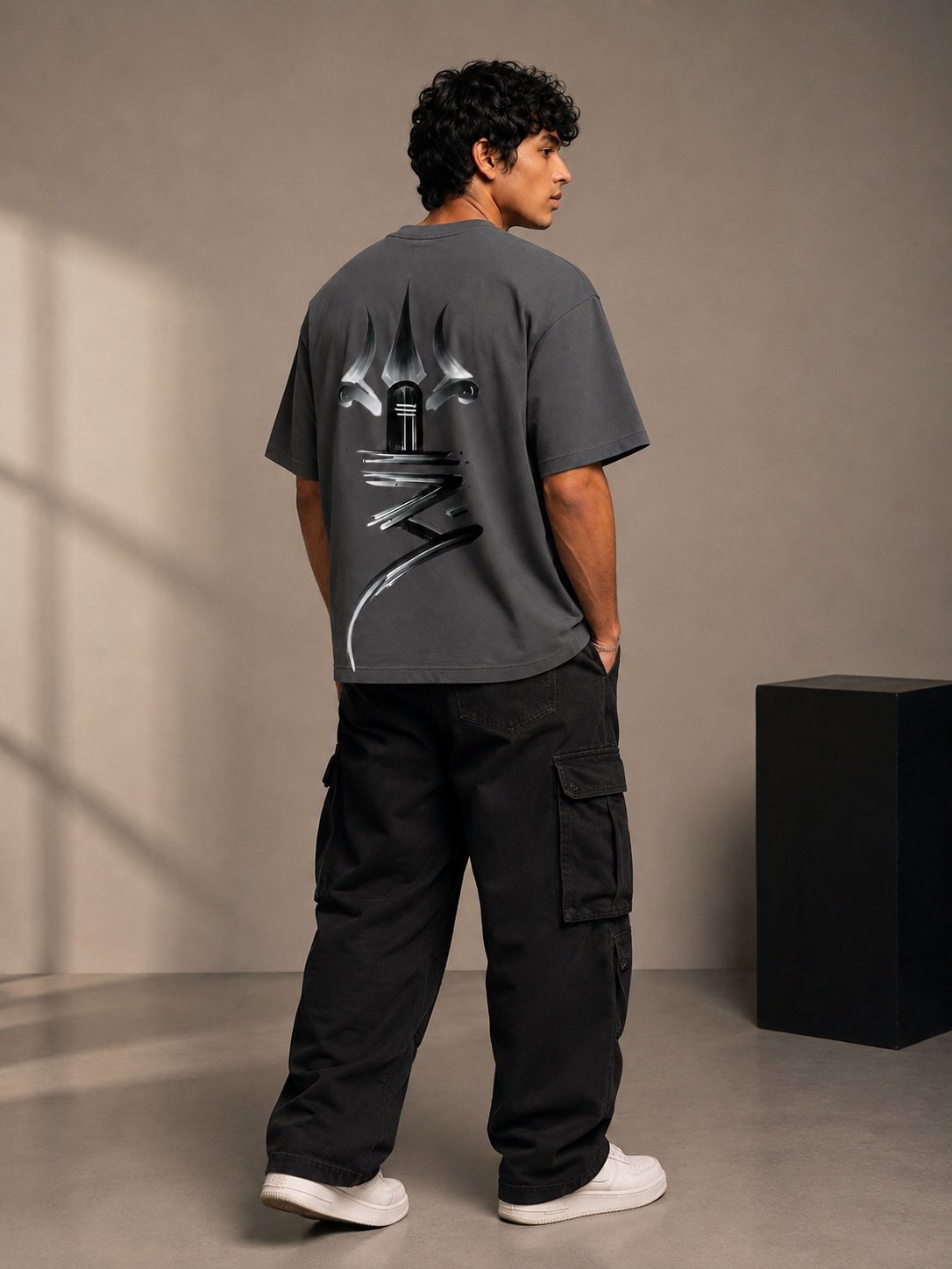 Shiva Printed Round Neck Oversize Pre-customized Tshirt for Men