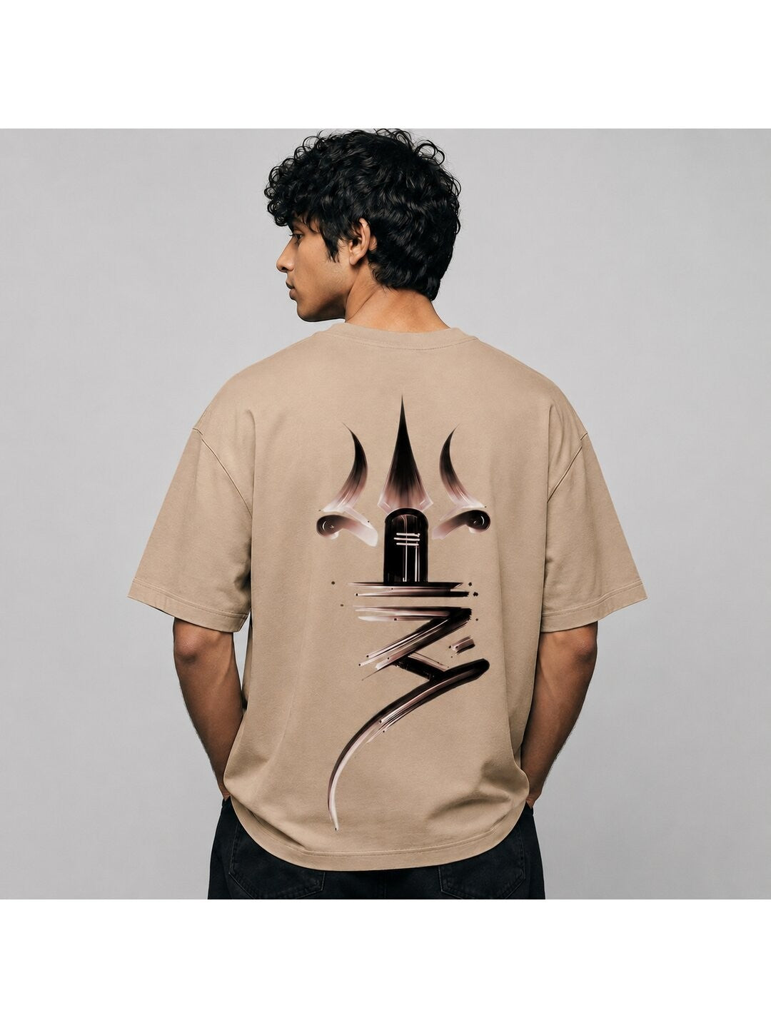 Shiva Printed Round Neck Oversize Pre-customized Tshirt for Men
