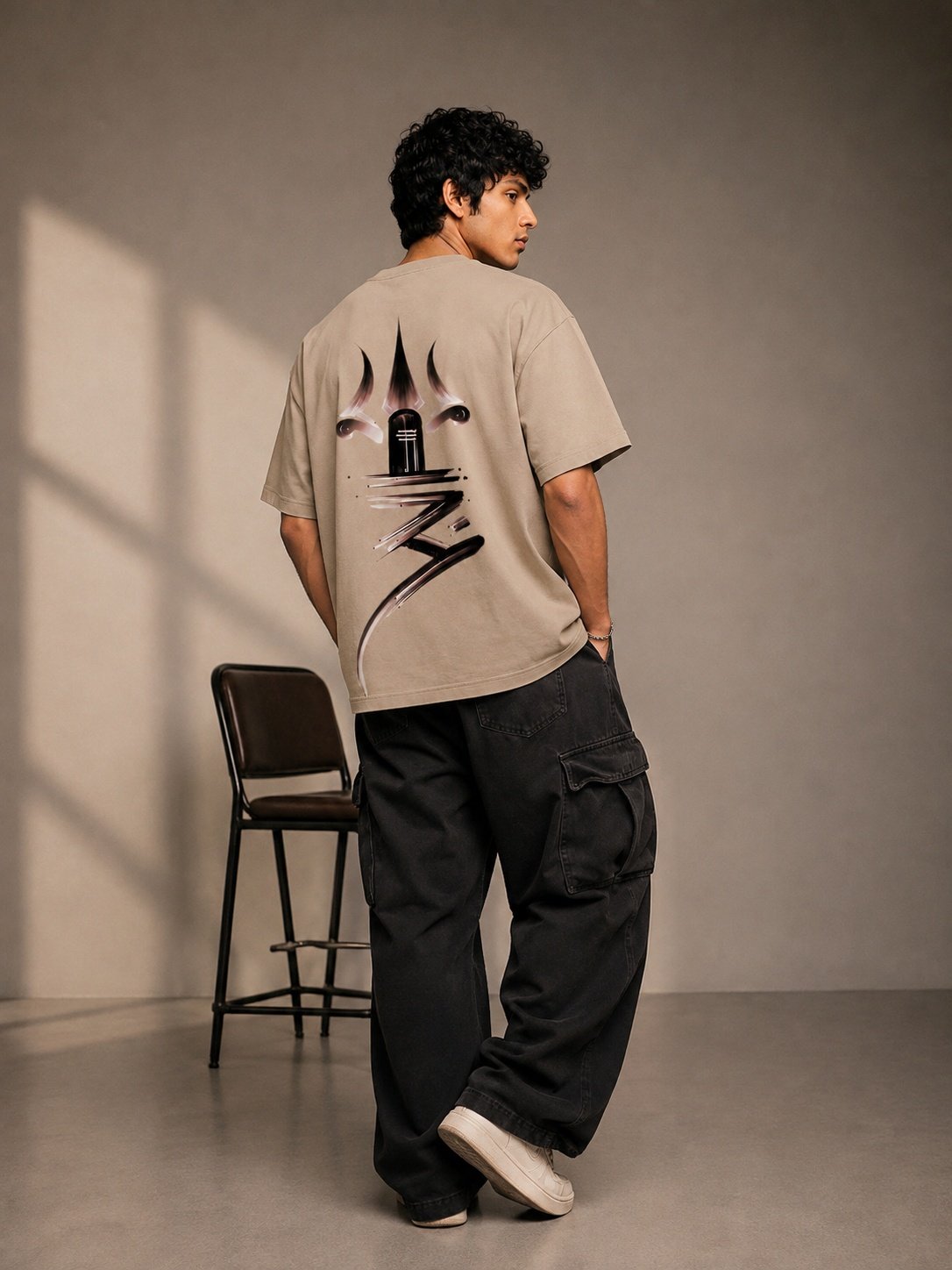 Shiva Printed Round Neck Oversize Pre-customized Tshirt for Men