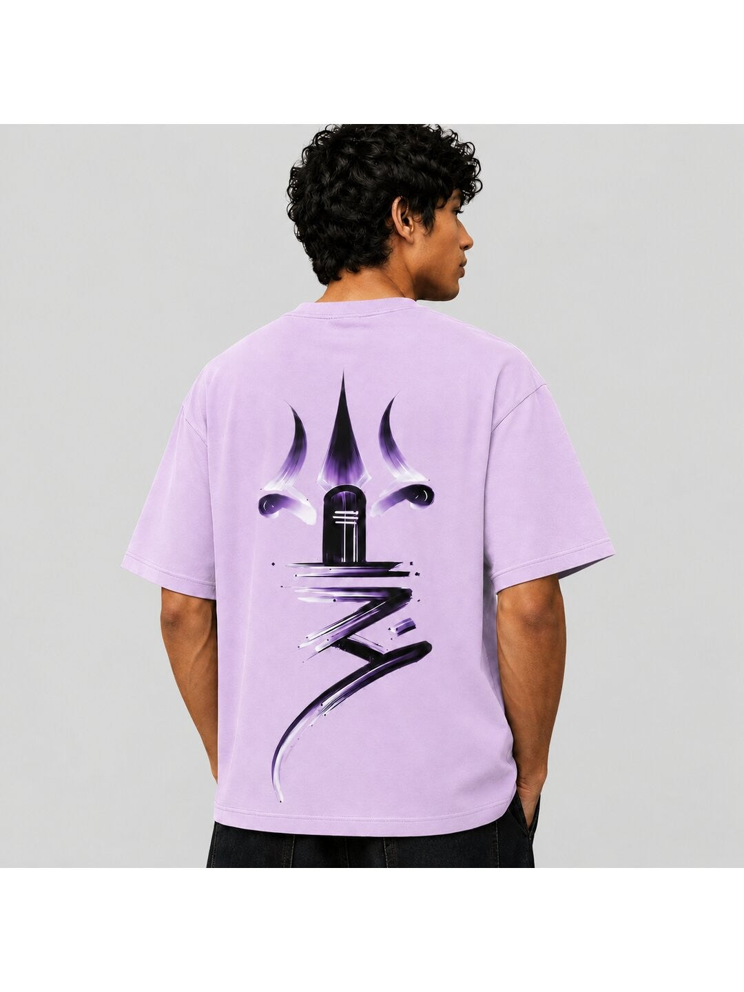 Shiva Printed Round Neck Oversize Pre-customized Tshirt for Men