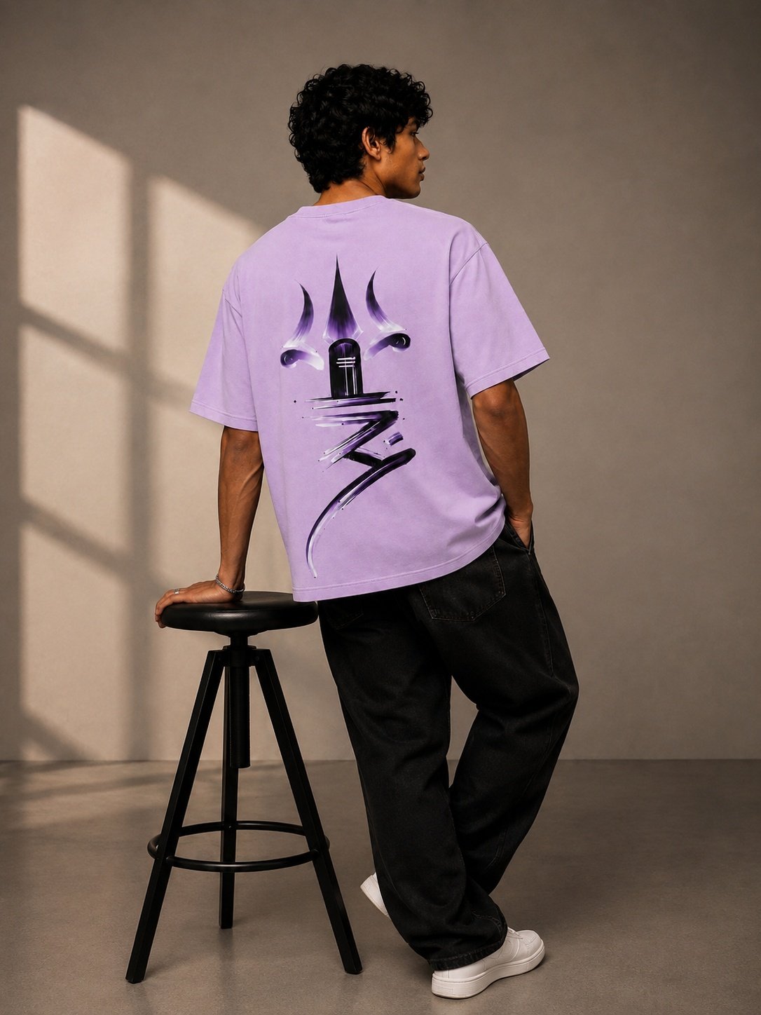 Shiva Printed Round Neck Oversize Pre-customized Tshirt for Men