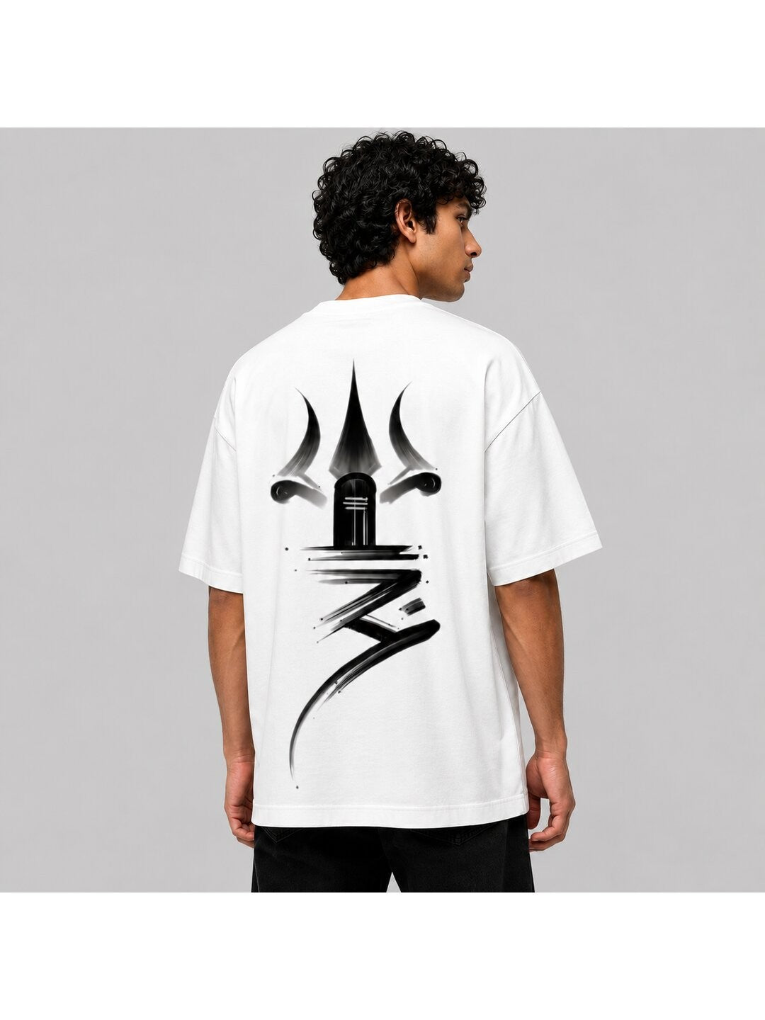 Shiva Printed Round Neck Oversize Pre-customized Tshirt for Men