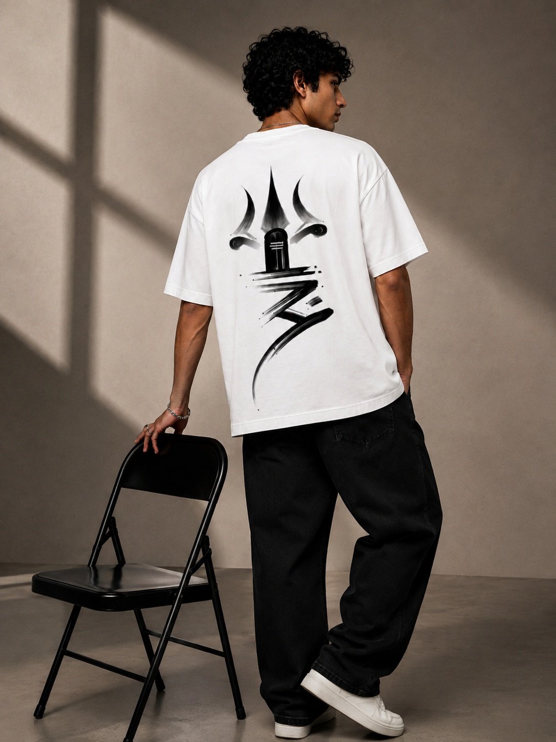 Shiva Printed Round Neck Oversize Pre-customized Tshirt for Men