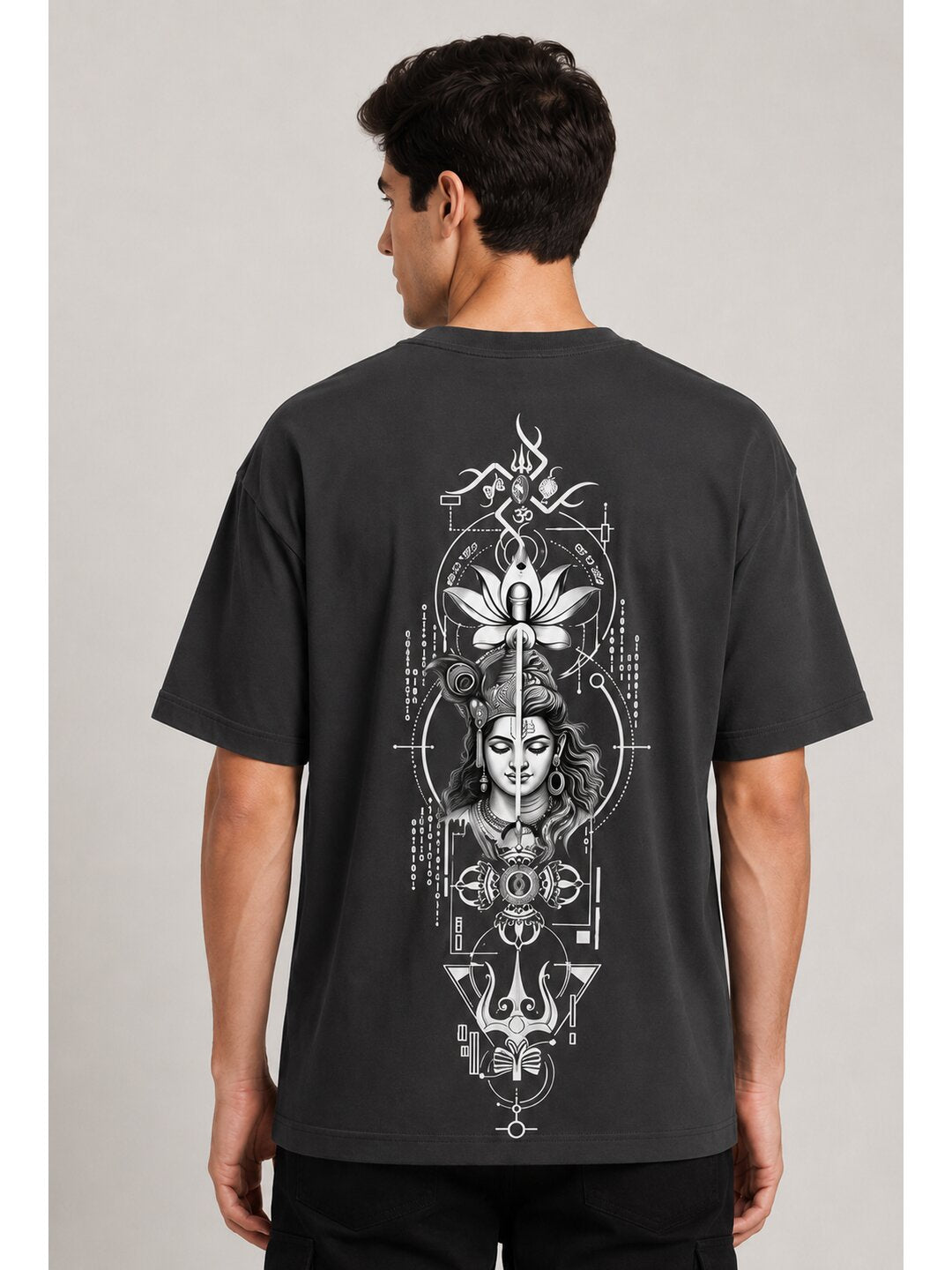 Celestial 05 Printed Round Neck Oversized Pre customized Tshirt for Men