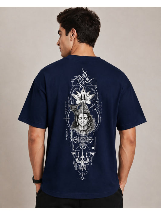 Celestial 05 Printed Round Neck Oversized Pre customized Tshirt for Men