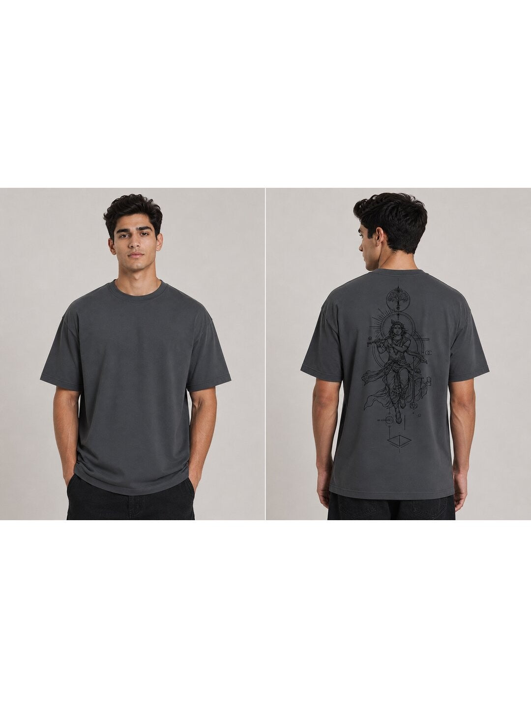 Ultimate Avatar Printed Round Neck Oversize Pre-customized Tshirt for Men