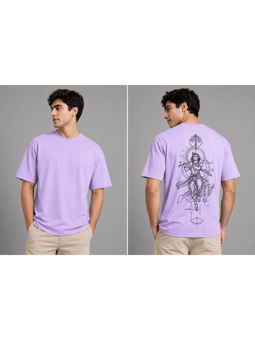 Ultimate Avatar Printed Round Neck Oversize Pre-customized Tshirt for Men
