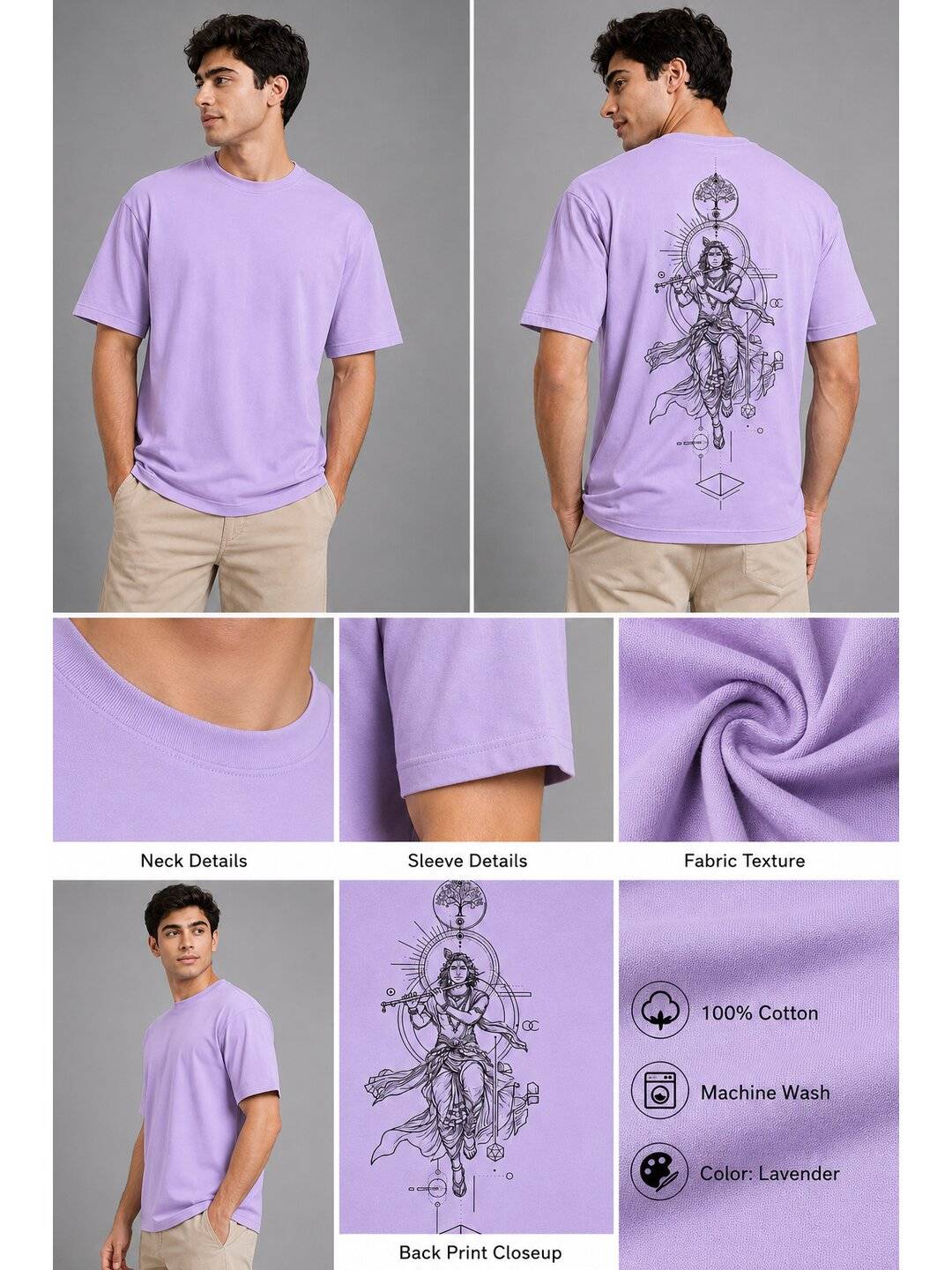 Ultimate Avatar Printed Round Neck Oversize Pre-customized Tshirt for Men