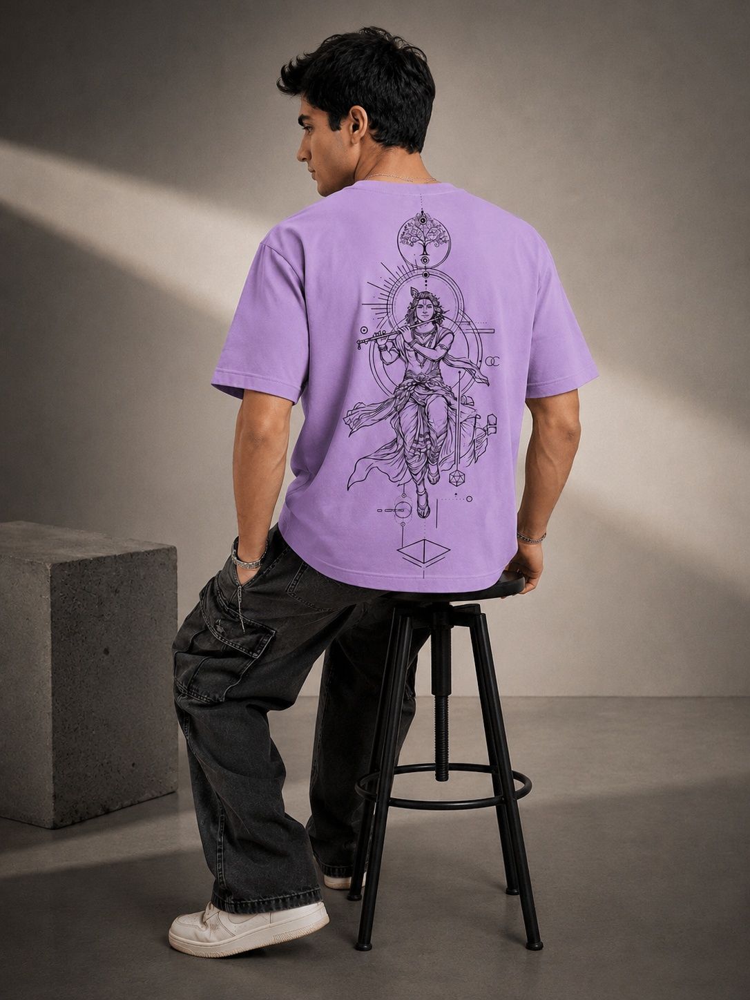 Ultimate Avatar Printed Round Neck Oversize Pre-customized Tshirt for Men
