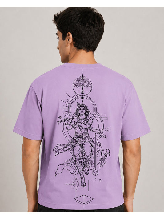 Celestial 06 Printed Round Neck Oversized Pre customized Tshirt for Men
