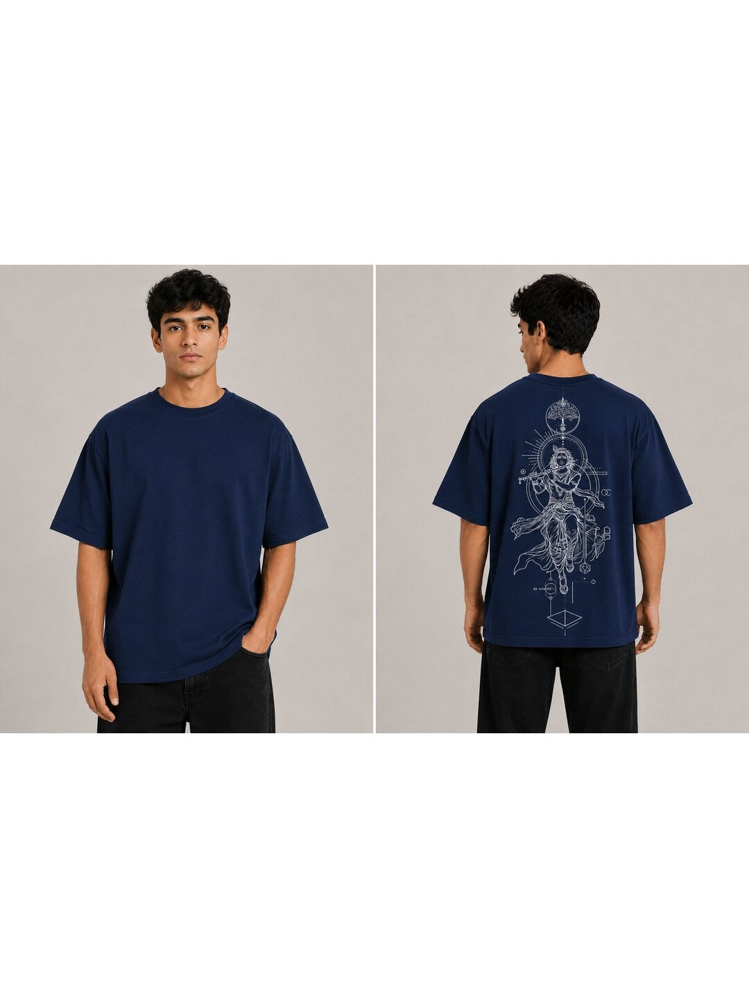 Ultimate Avatar Printed Round Neck Oversize Pre-customized Tshirt for Men