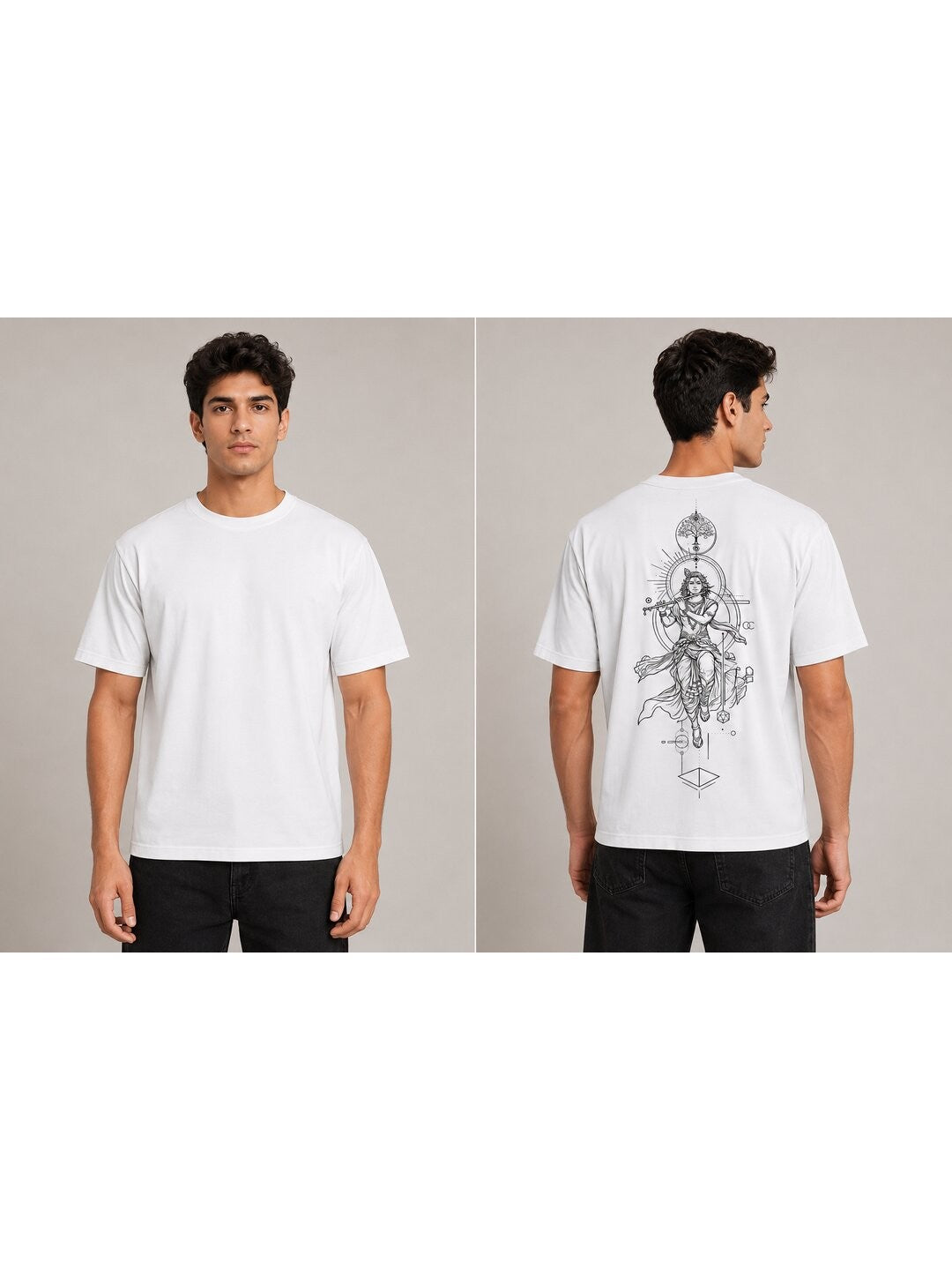 Ultimate Avatar Printed Round Neck Oversize Pre-customized Tshirt for Men