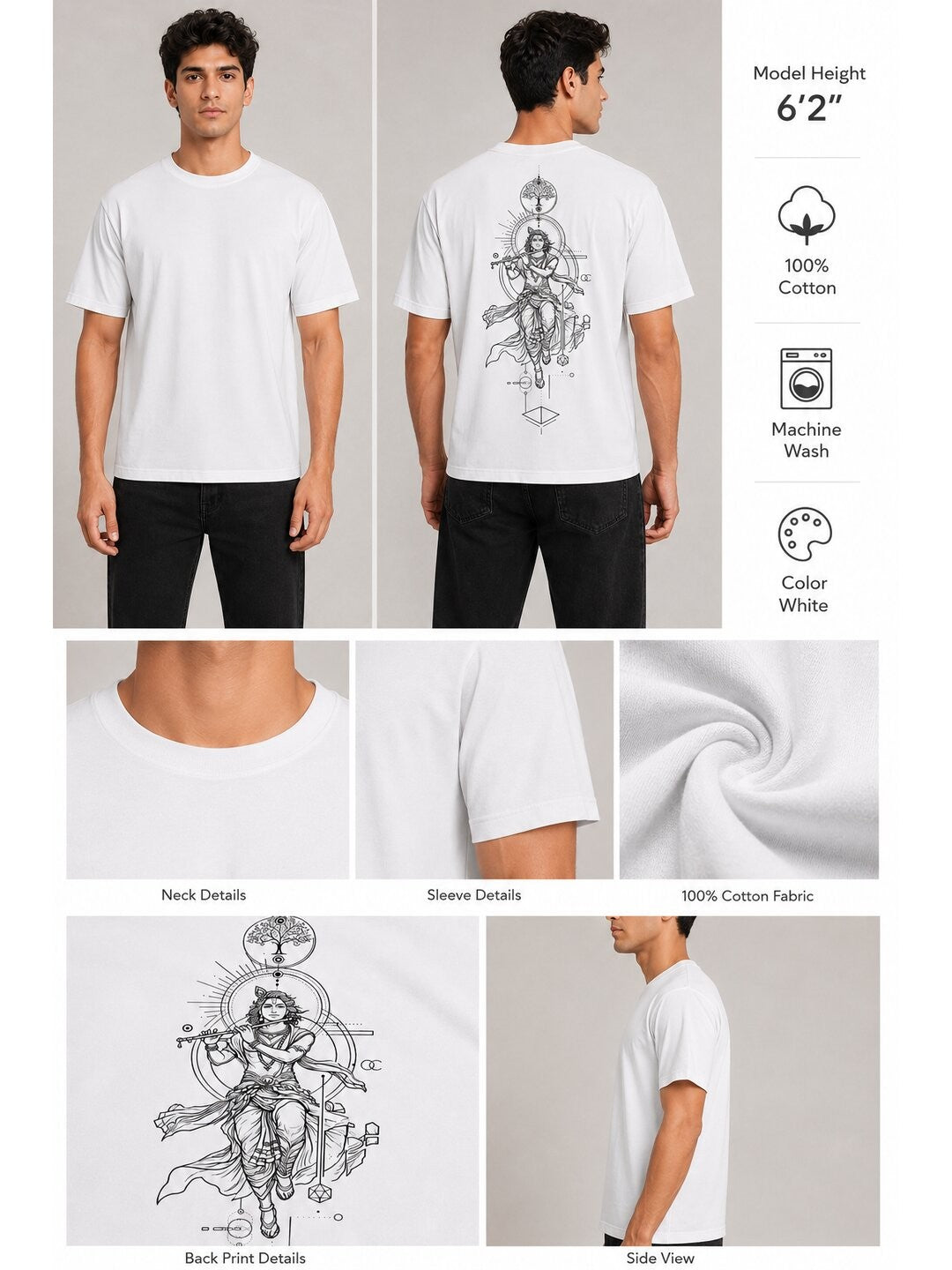 Ultimate Avatar Printed Round Neck Oversize Pre-customized Tshirt for Men