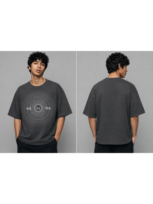 Celestial 08 Printed Round Neck Oversized Pre customized Tshirt for Men