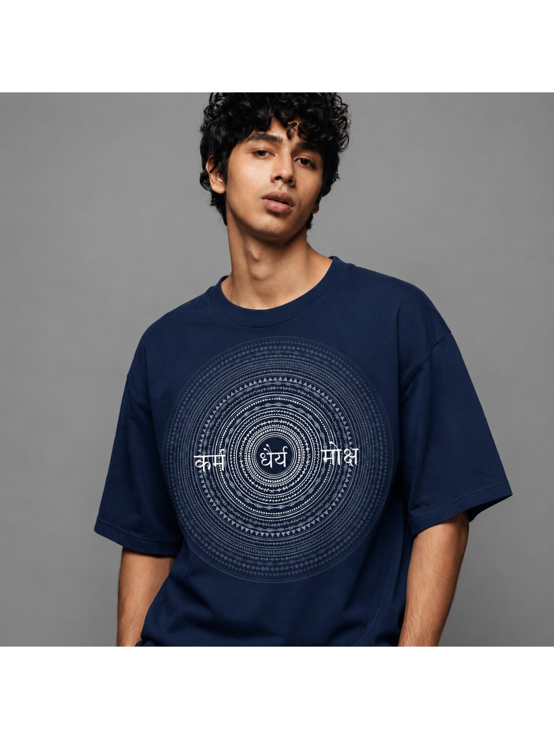 Celestial 08 Printed Round Neck Oversized Pre customized Tshirt for Men