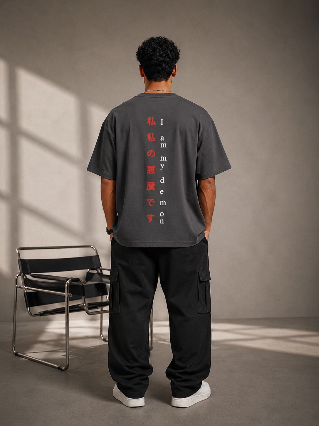Seoul Vibe Printed Round Neck Oversize Pre-customized Tshirt for Men
