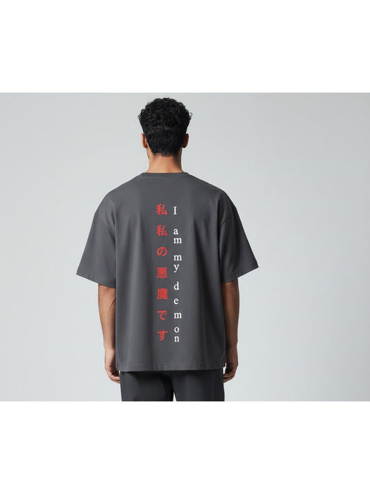 Korean 02 Printed Round Neck Oversized Pre customized Tshirt for Men