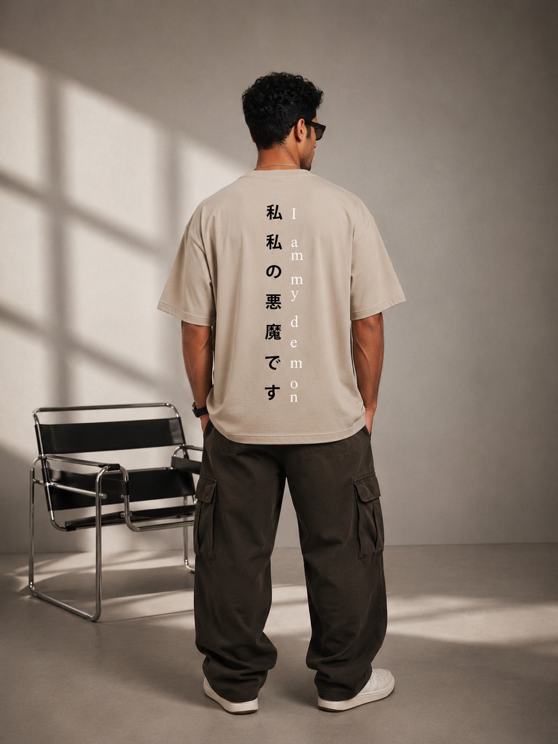 Seoul Vibe Printed Round Neck Oversize Pre-customized Tshirt for Men