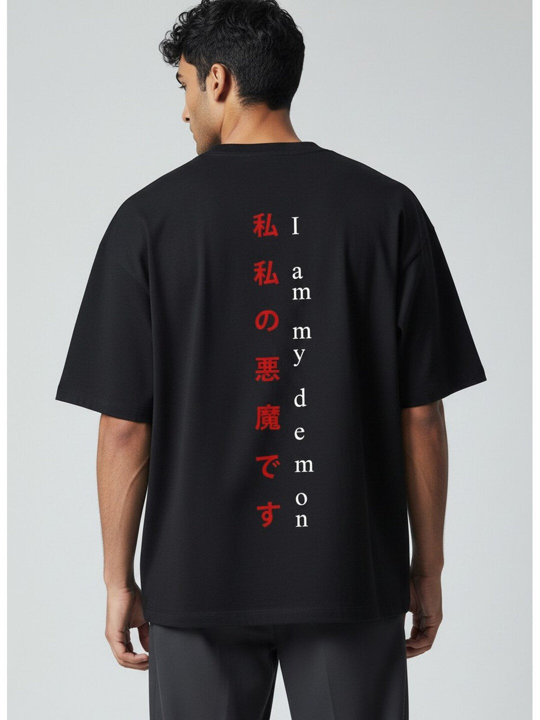 Seoul Vibe Printed Round Neck Oversize Pre-customized Tshirt for Men
