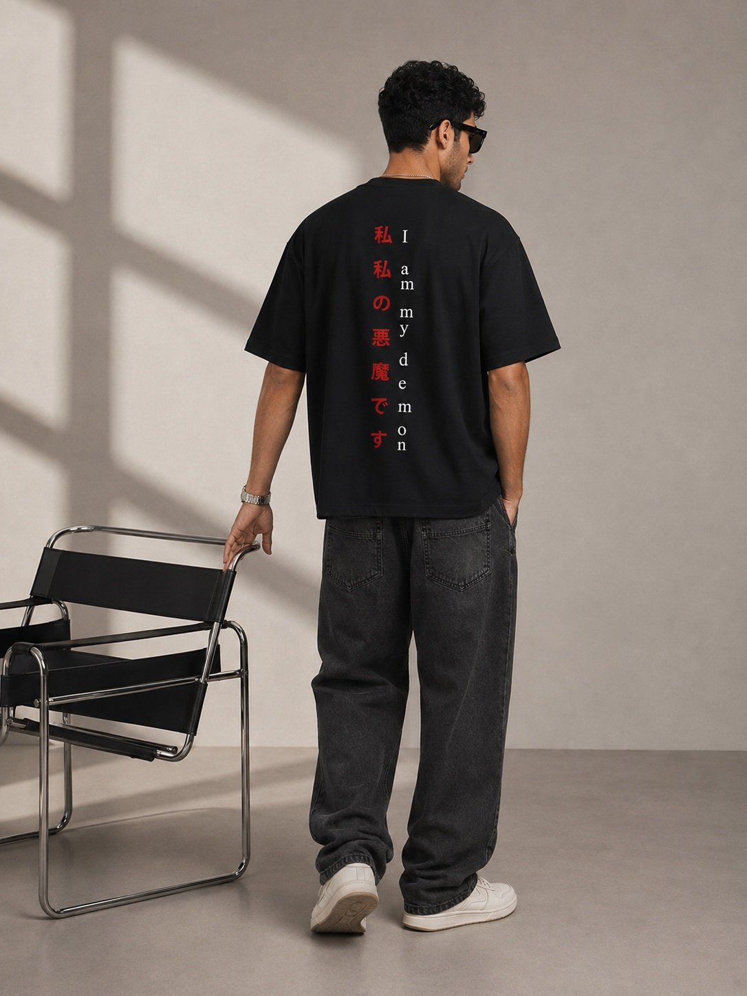 Seoul Vibe Printed Round Neck Oversize Pre-customized Tshirt for Men