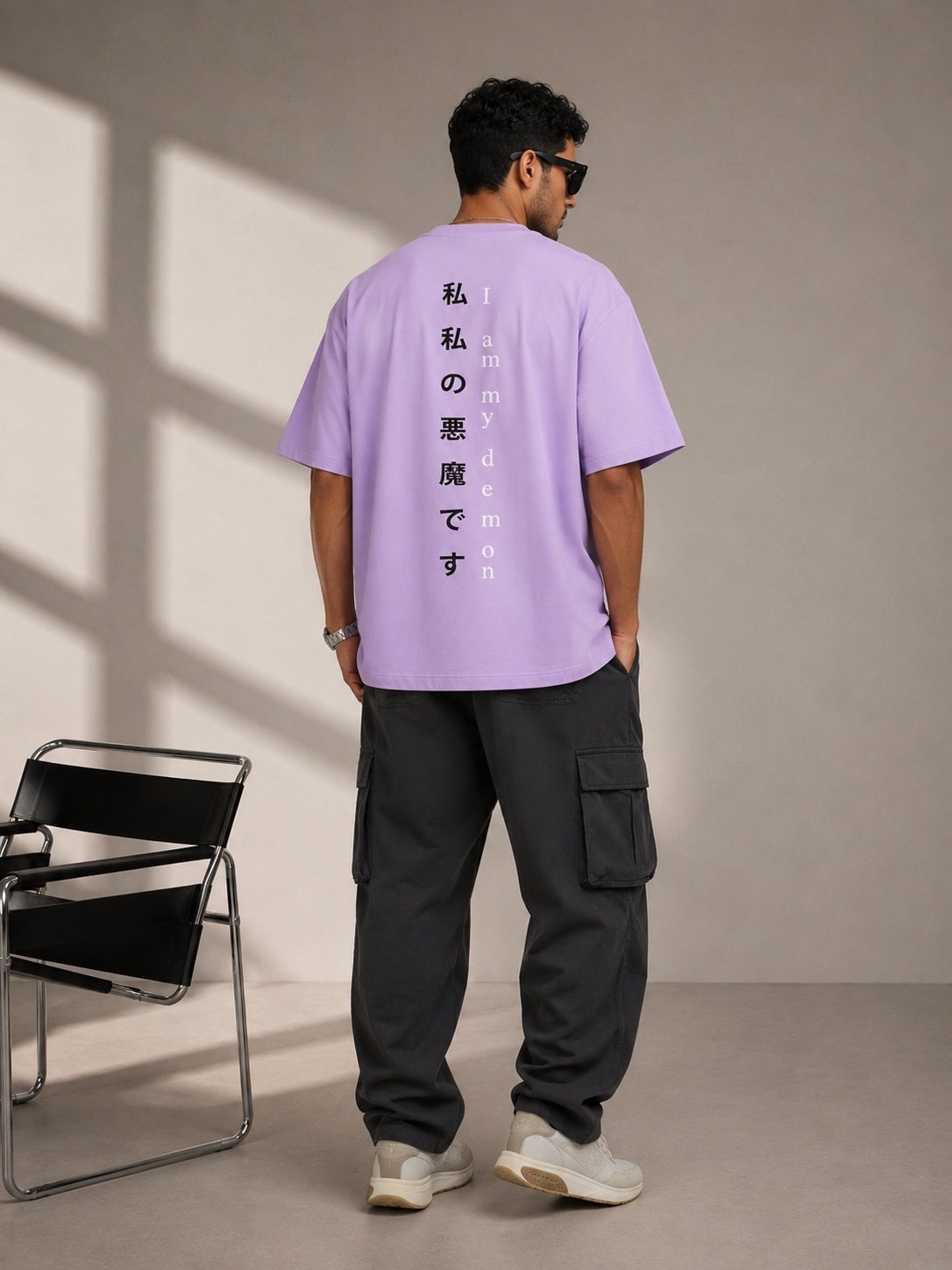 Seoul Vibe Printed Round Neck Oversize Pre-customized Tshirt for Men