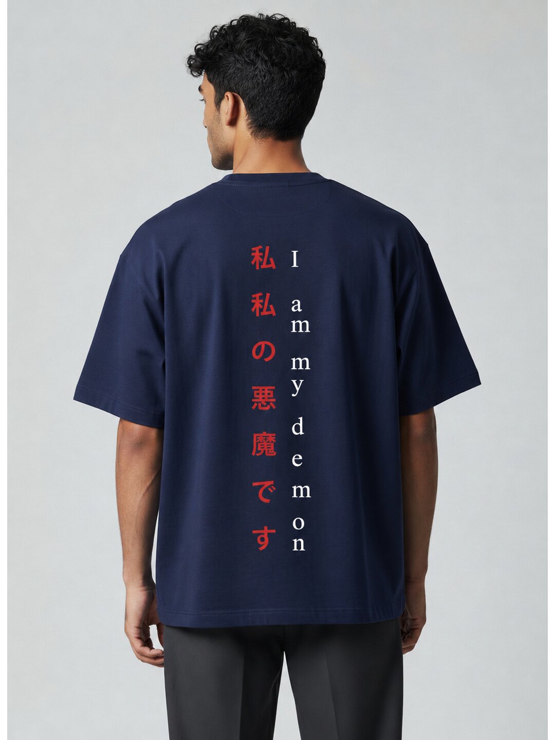 Korean 02 Printed Round Neck Oversized Pre customized Tshirt for Men
