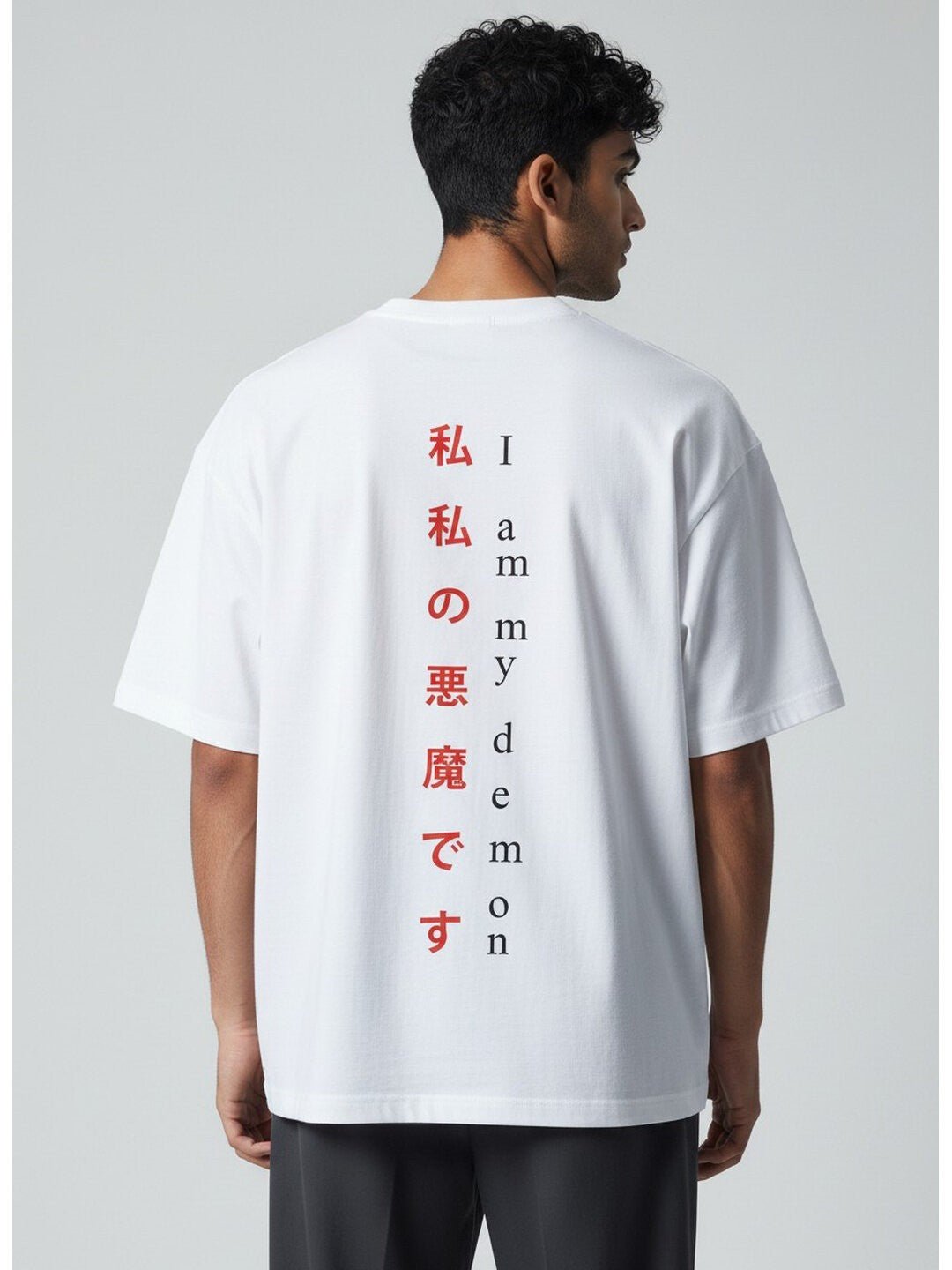 Seoul Vibe Printed Round Neck Oversize Pre-customized Tshirt for Men