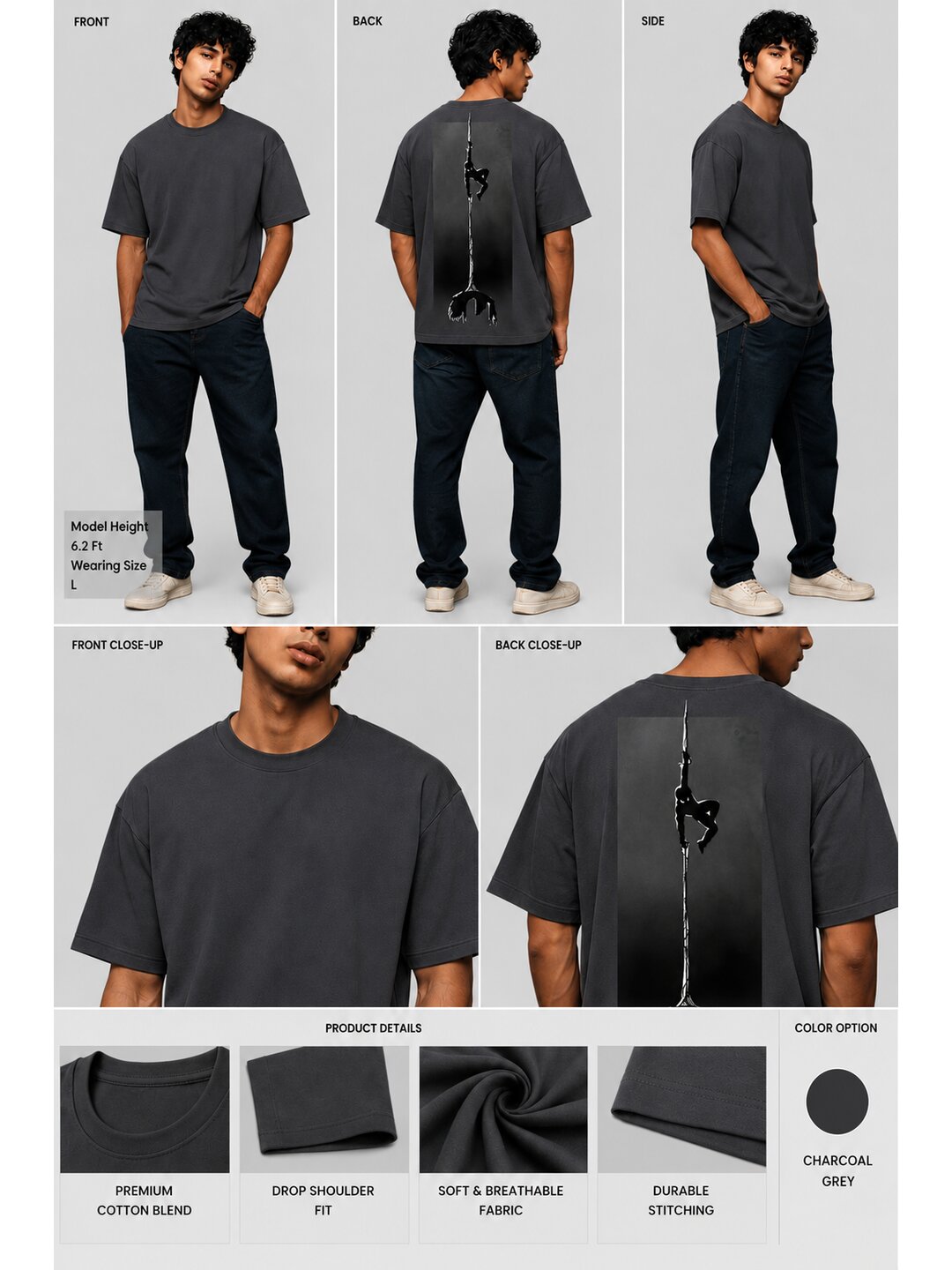 Korean 03 Printed Round Neck Oversized Pre customized Tshirt for Men