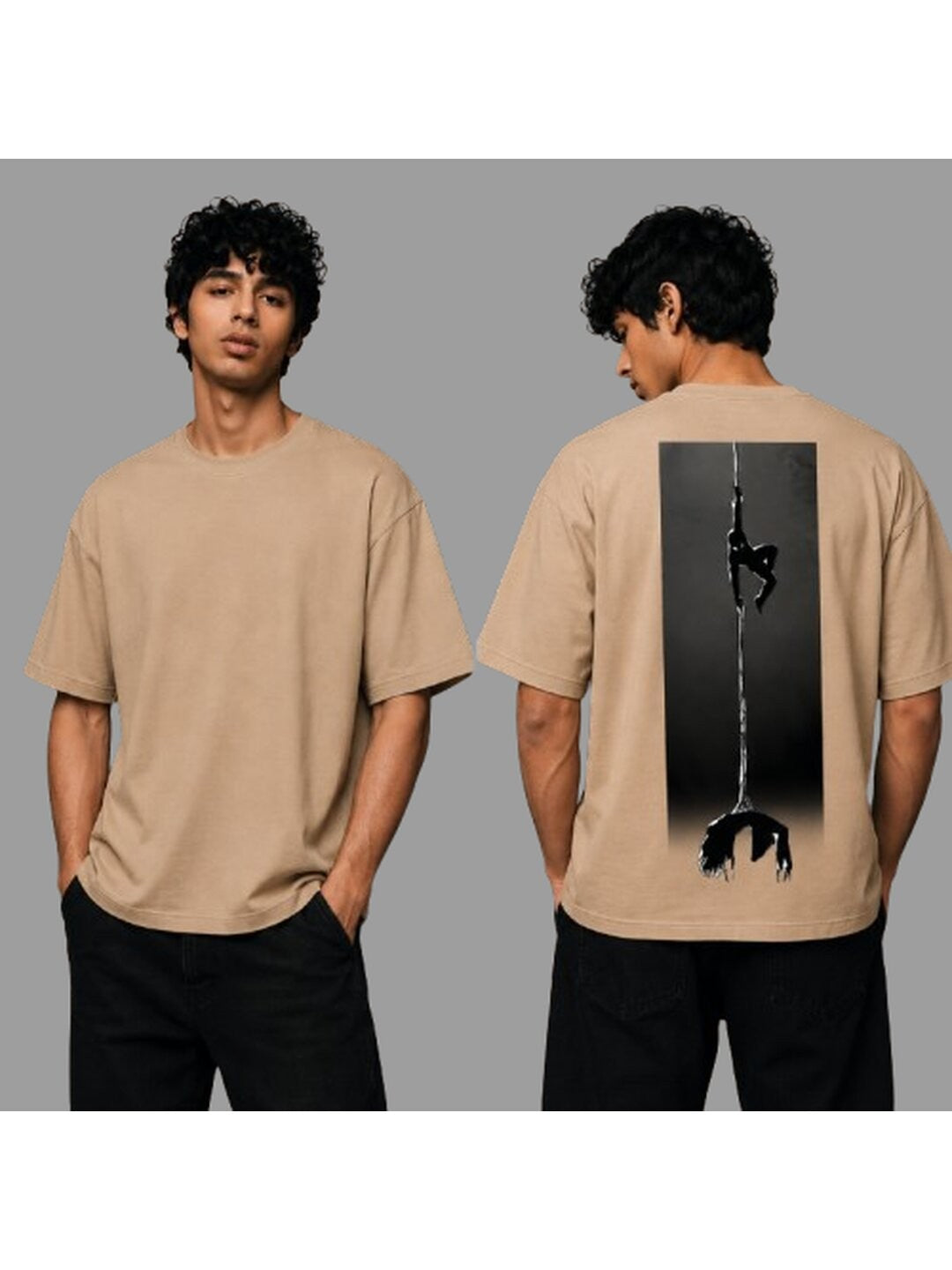 Spider Man Printed Round Neck Oversize Pre-customized Tshirt for Men