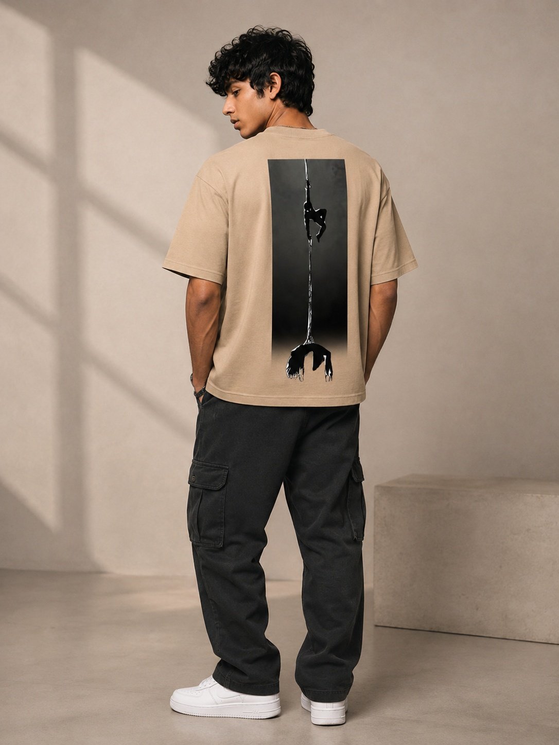 Spider Man Printed Round Neck Oversize Pre-customized Tshirt for Men