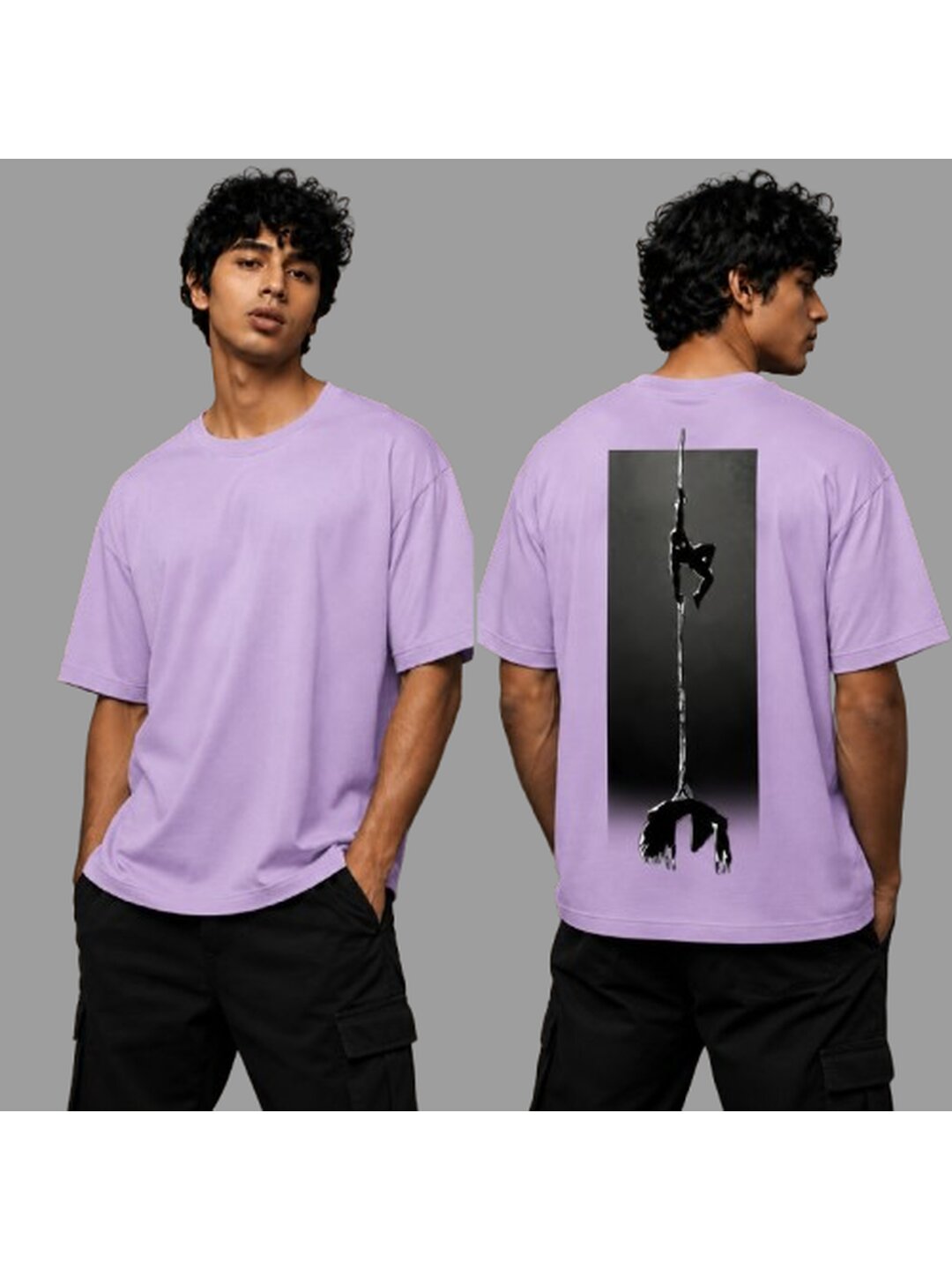 Korean 03 Printed Round Neck Oversized Pre customized Tshirt for Men