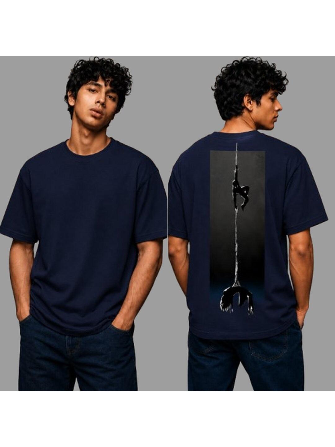 Spider Man Printed Round Neck Oversize Pre-customized Tshirt for Men
