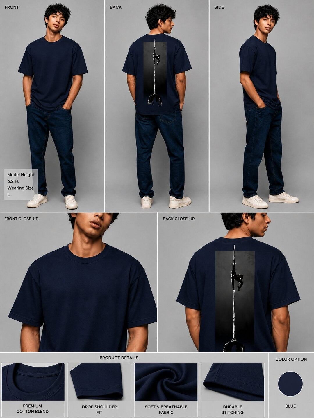 Spider Man Printed Round Neck Oversize Pre-customized Tshirt for Men