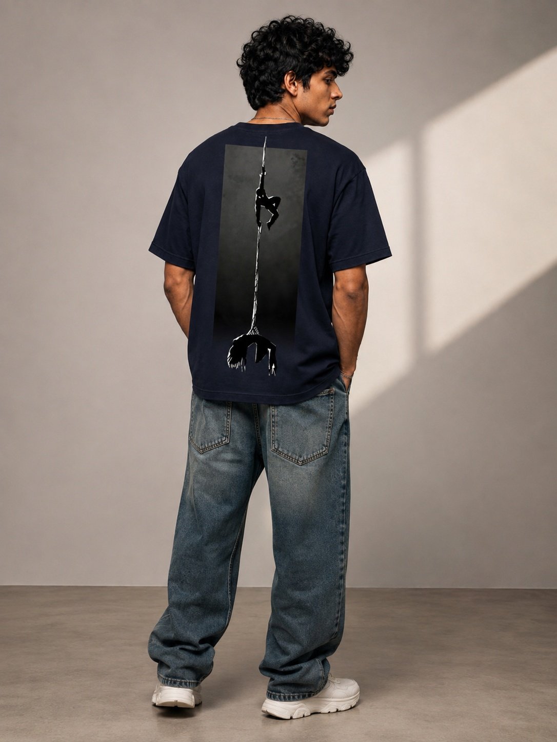 Spider Man Printed Round Neck Oversize Pre-customized Tshirt for Men
