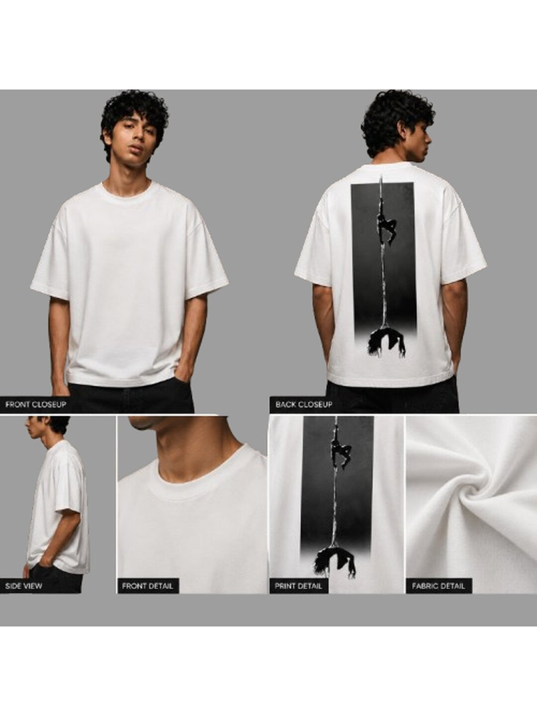 Spider Man Printed Round Neck Oversize Pre-customized Tshirt for Men