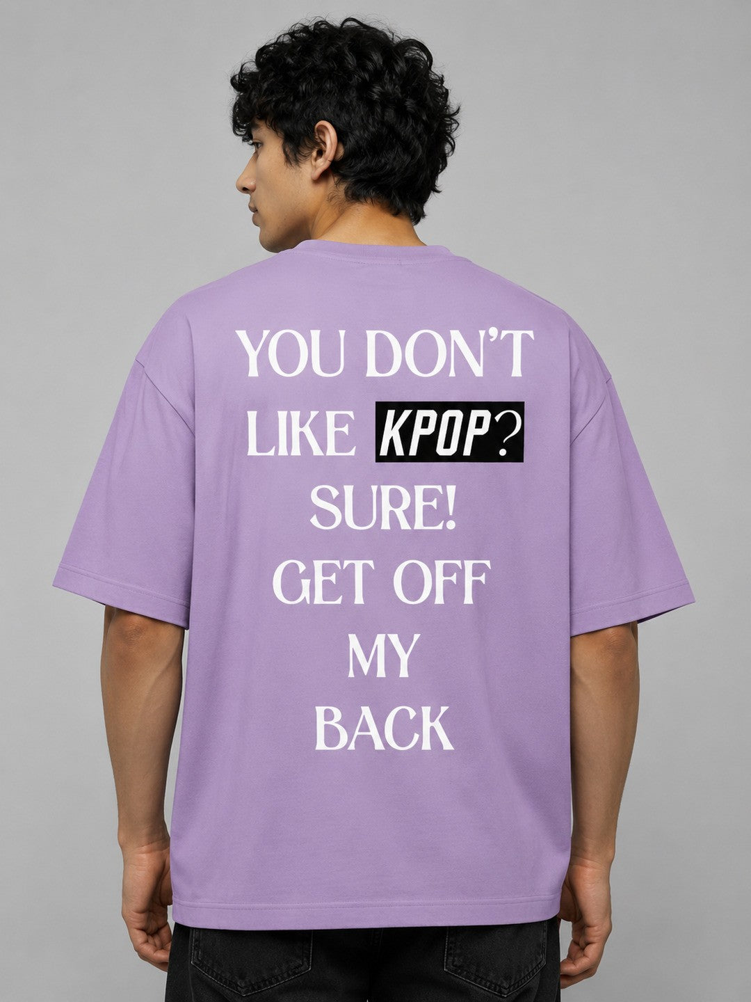 K-POP Printed Round Neck Oversize Pre-customized Tshirt for Men