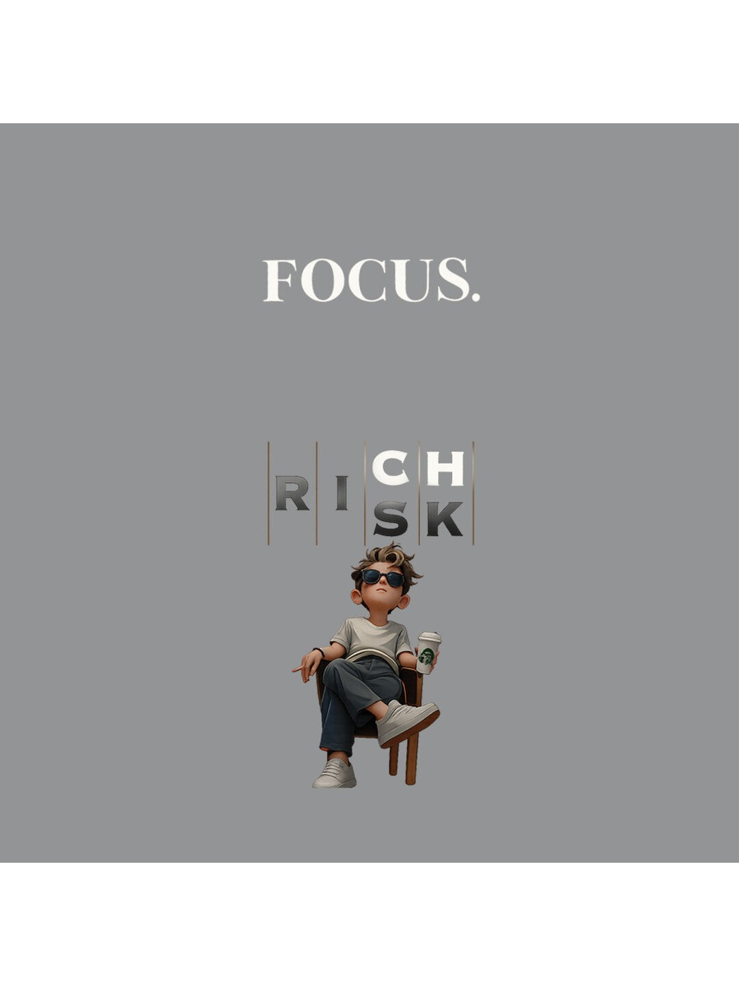 Focus Printed Round Neck Oversize Pre-customized Tshirt for Men