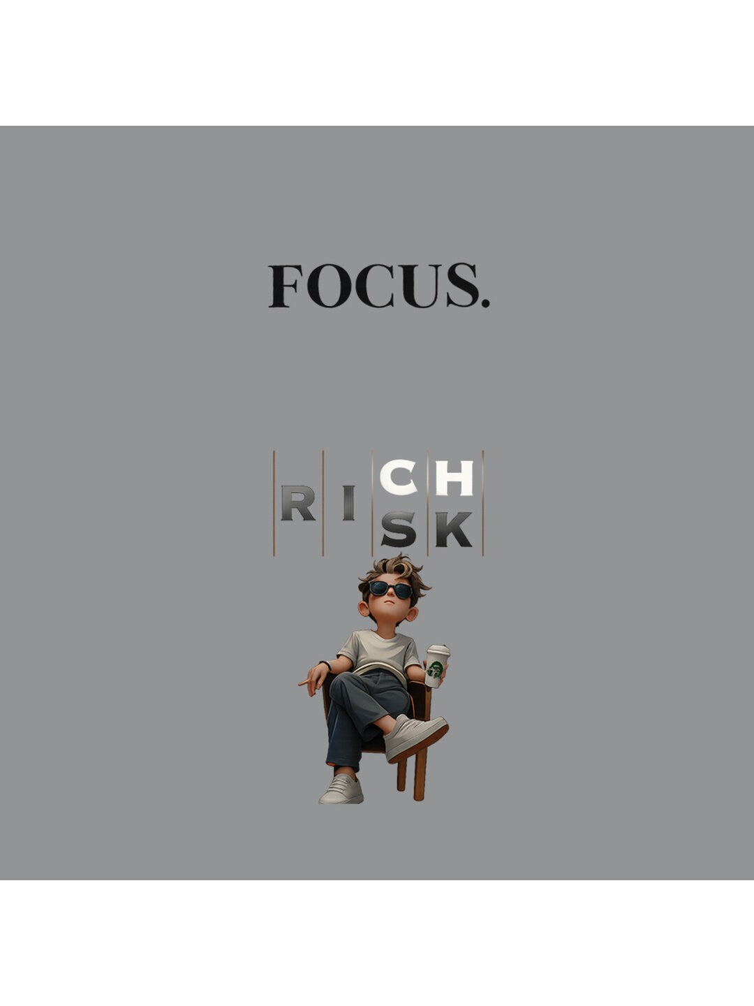 Focus Printed Round Neck Oversize Pre-customized Tshirt for Men