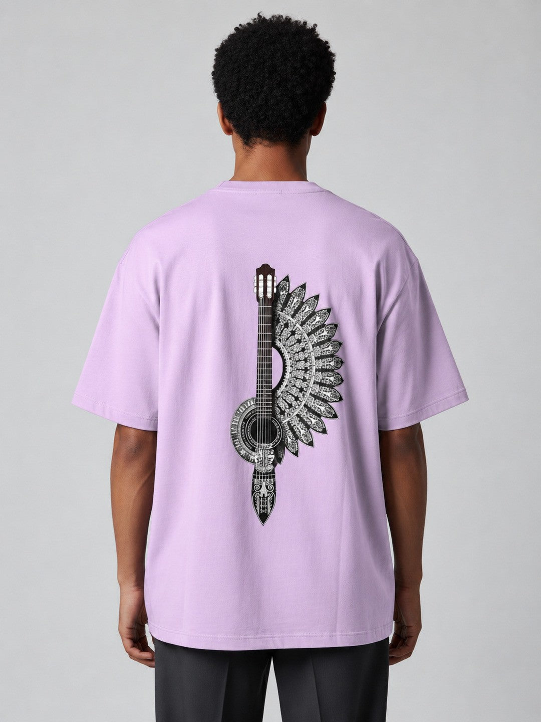 Mixed Frame Printed Round Neck Oversize Pre-customized Tshirt for Men