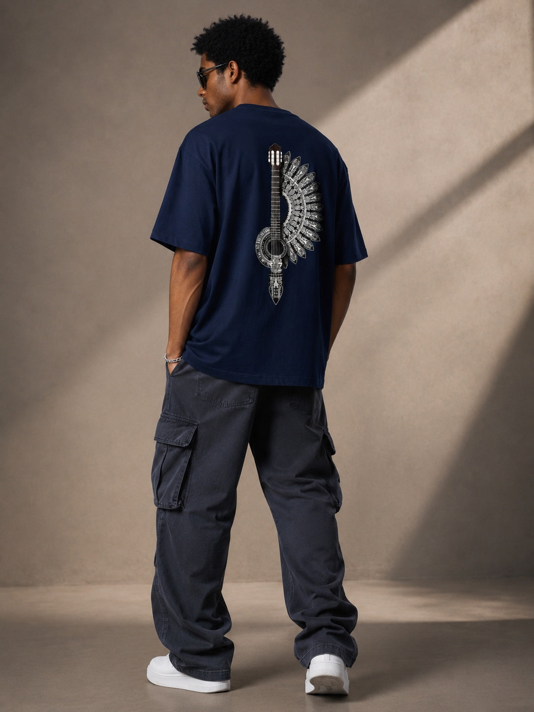 Mixed Frame Printed Round Neck Oversize Pre-customized Tshirt for Men