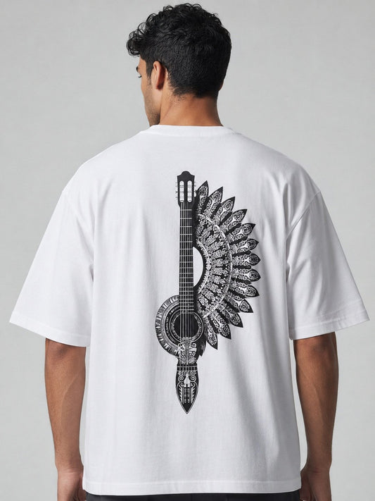 Mixed Frame Printed Round Neck Oversize Pre-customized Tshirt for Men