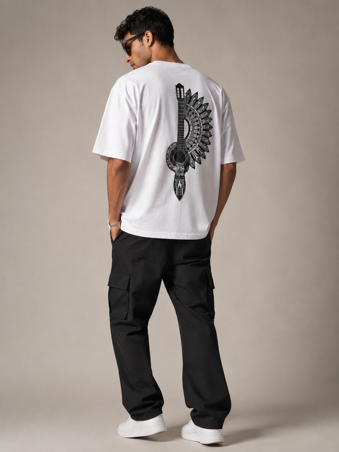 Mixed Frame Printed Round Neck Oversize Pre-customized Tshirt for Men