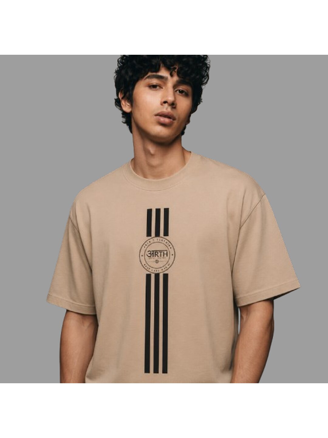 Trendy 04 Printed Round Neck Oversized Pre customized Tshirt for Men