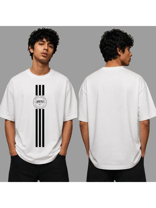Trendy 04 Printed Round Neck Oversized Pre customized Tshirt for Men