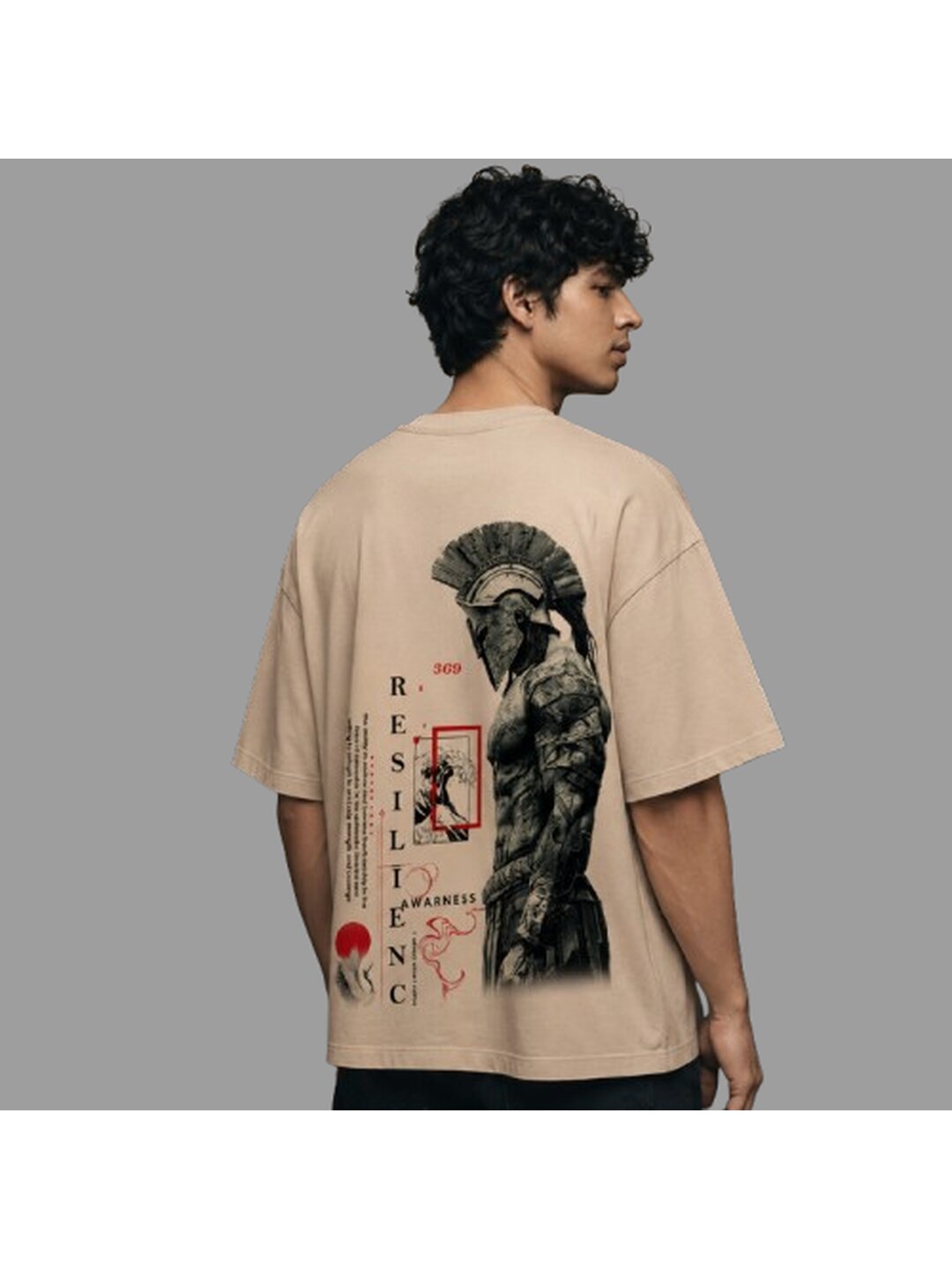 Trendy 07 Printed Round Neck Oversized Pre customized Tshirt for Men