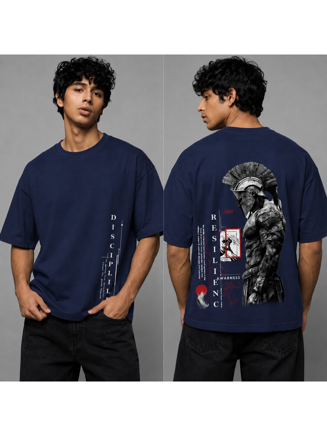 Trendy 07 Printed Round Neck Oversized Pre customized Tshirt for Men